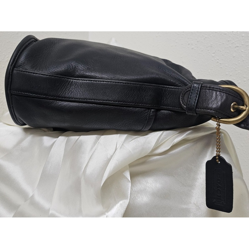 Vintage Coach 4153 Bleecker Bucket Bag/ Black/Glove Tanned Leather + Bonus Strap - Picture 8 of 16